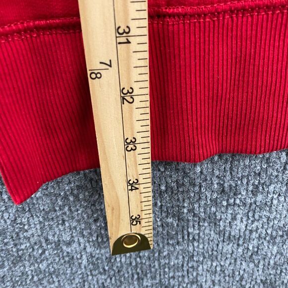 Chaps Cardigan Sweater Womens L Red Button Up Long Ladies Casual Holiday Comfy - Picture 7 of 7
